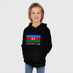 Толстовка детская хлопковая Азербайджан, цвет: черный — фото 2