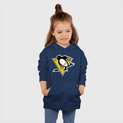 Толстовка детская хлопковая Pittsburgh Penguins цвета тёмно-синий — фото 2