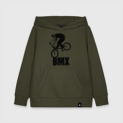 Толстовка детская хлопковая BMX 3, цвет: хаки