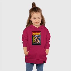 Толстовка детская хлопковая Pulp Fiction Cover, цвет: маджента — фото 2