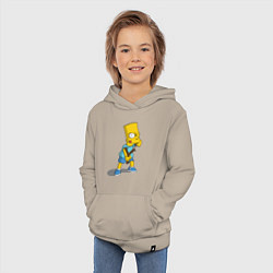 Толстовка детская хлопковая Bad Bart, цвет: миндальный — фото 2