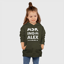 Толстовка детская хлопковая Asking Alexandria, цвет: хаки — фото 2