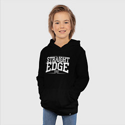 Толстовка детская хлопковая Straight edge xxx, цвет: черный — фото 2