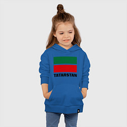 Толстовка детская хлопковая Флаг Татарстана, цвет: синий — фото 2