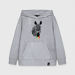 Толстовка детская хлопковая Juventus Zebra, цвет: меланж