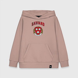 Толстовка детская хлопковая Harvard university, цвет: пыльно-розовый