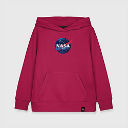 Толстовка детская хлопковая NASA: Cosmic Logo, цвет: маджента