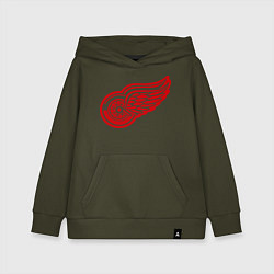 Толстовка детская хлопковая Detroit Red Wings: Pavel Datsyuk, цвет: хаки