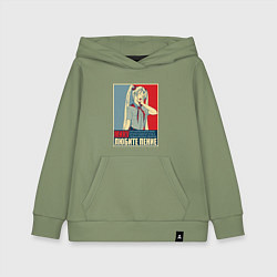 Детская толстовка-худи Мику любит пение