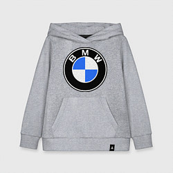 Толстовка детская хлопковая Logo BMW, цвет: меланж