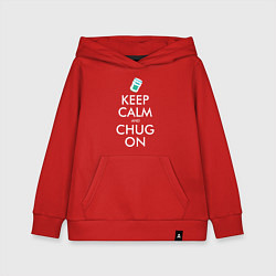 Детская толстовка-худи Keep Calm & Chug on