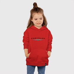 Толстовка детская хлопковая Chrysler logo, цвет: красный — фото 2