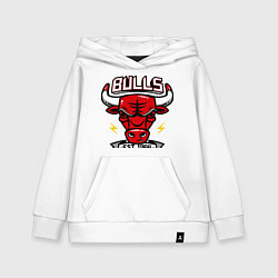 Толстовка детская хлопковая Chicago Bulls est. 1966, цвет: белый