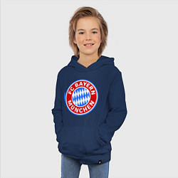Толстовка детская хлопковая Bayern Munchen FC, цвет: тёмно-синий — фото 2