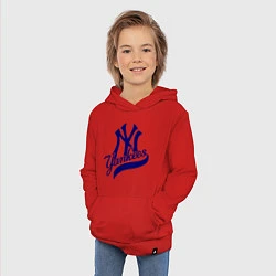Толстовка детская хлопковая NY - Yankees, цвет: красный — фото 2
