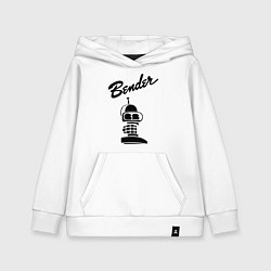 Детская толстовка-худи Bender monochrome