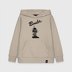 Детская толстовка-худи Bender monochrome