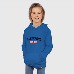 Толстовка детская хлопковая FC Liverpool Est. 1892, цвет: синий — фото 2