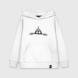 Детская толстовка-худи Бэндер подглядывает