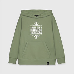 Толстовка детская хлопковая Harvest Themselves, цвет: авокадо