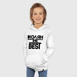 Толстовка детская хлопковая Колян the best, цвет: белый — фото 2