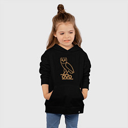 Толстовка детская хлопковая OVO Owl, цвет: черный — фото 2