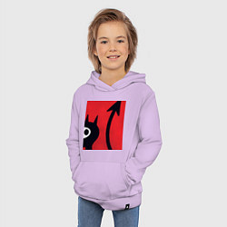 Толстовка детская хлопковая Дьявольская Люси, цвет: лаванда — фото 2
