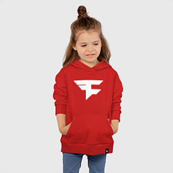 Толстовка детская хлопковая FAZE Symbol, цвет: красный — фото 2