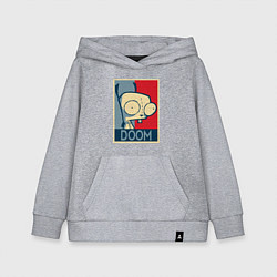 Детская толстовка-худи Doom Zim