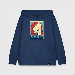 Толстовка детская хлопковая MLP: Smile, цвет: тёмно-синий