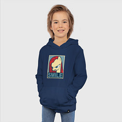 Толстовка детская хлопковая MLP: Smile, цвет: тёмно-синий — фото 2