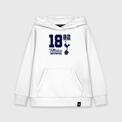 Толстовка детская хлопковая FC Tottenham 1882, цвет: белый