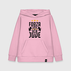 Толстовка детская хлопковая Forza Juve, цвет: светло-розовый