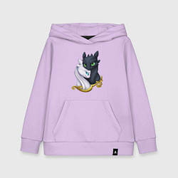 Детская толстовка-худи Дневная и ночная фурия