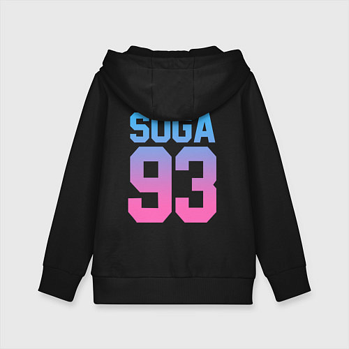 Детская толстовка-худи BTS: Neon Suga / Черный – фото 2