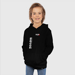 Толстовка детская хлопковая MASS EFFECT N7, цвет: черный — фото 2