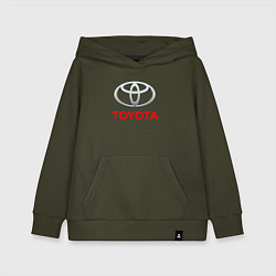 Толстовка детская хлопковая TOYOTA, цвет: хаки