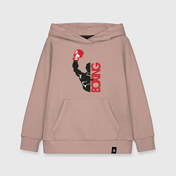 Толстовка детская хлопковая Boxing, цвет: пыльно-розовый
