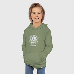 Толстовка детская хлопковая Jiu Jitsu, цвет: авокадо — фото 2