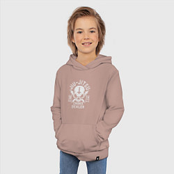 Толстовка детская хлопковая Jiu Jitsu, цвет: пыльно-розовый — фото 2