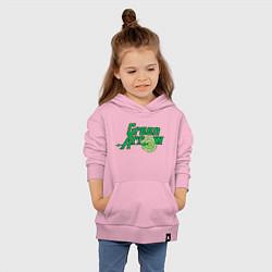 Толстовка детская хлопковая Green Arrow, цвет: светло-розовый — фото 2