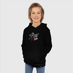 Толстовка детская хлопковая Stray Kids, цвет: черный — фото 2