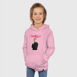 Толстовка детская хлопковая ЕГОР КРИД - FAMILY, цвет: светло-розовый — фото 2
