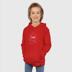 Толстовка детская хлопковая ATEEZ АВТОГРАФЫ, цвет: красный — фото 2
