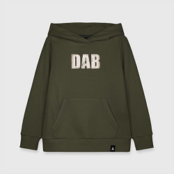 Толстовка детская хлопковая DAB, цвет: хаки