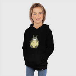 Толстовка детская хлопковая Тоторо, цвет: черный — фото 2