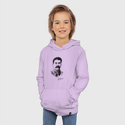 Толстовка детская хлопковая Товарищ Сталин, цвет: лаванда — фото 2