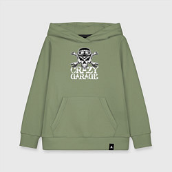 Толстовка детская хлопковая Crazy garage, цвет: авокадо