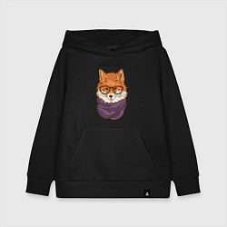 Толстовка детская хлопковая Ум красит человека, цвет: черный