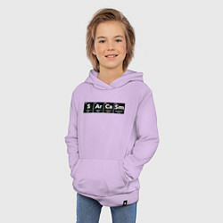 Толстовка детская хлопковая Сарказм, цвет: лаванда — фото 2